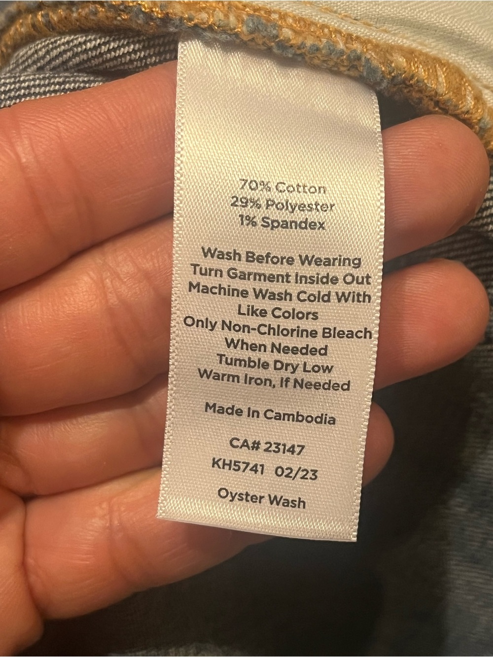 Talbots Dark Blue Denim Button-Front Mini Skirt - Picture 8 of 8